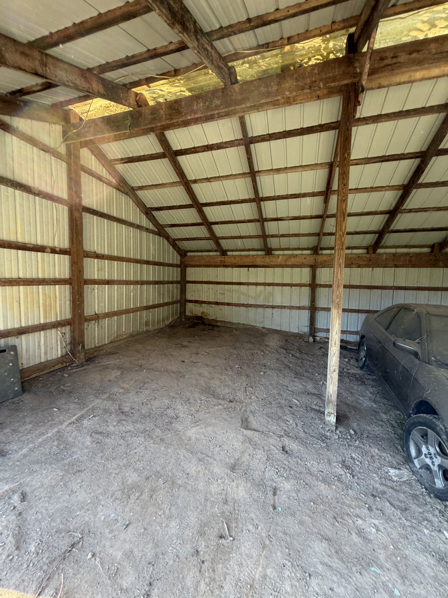 After - garage exterior cleared