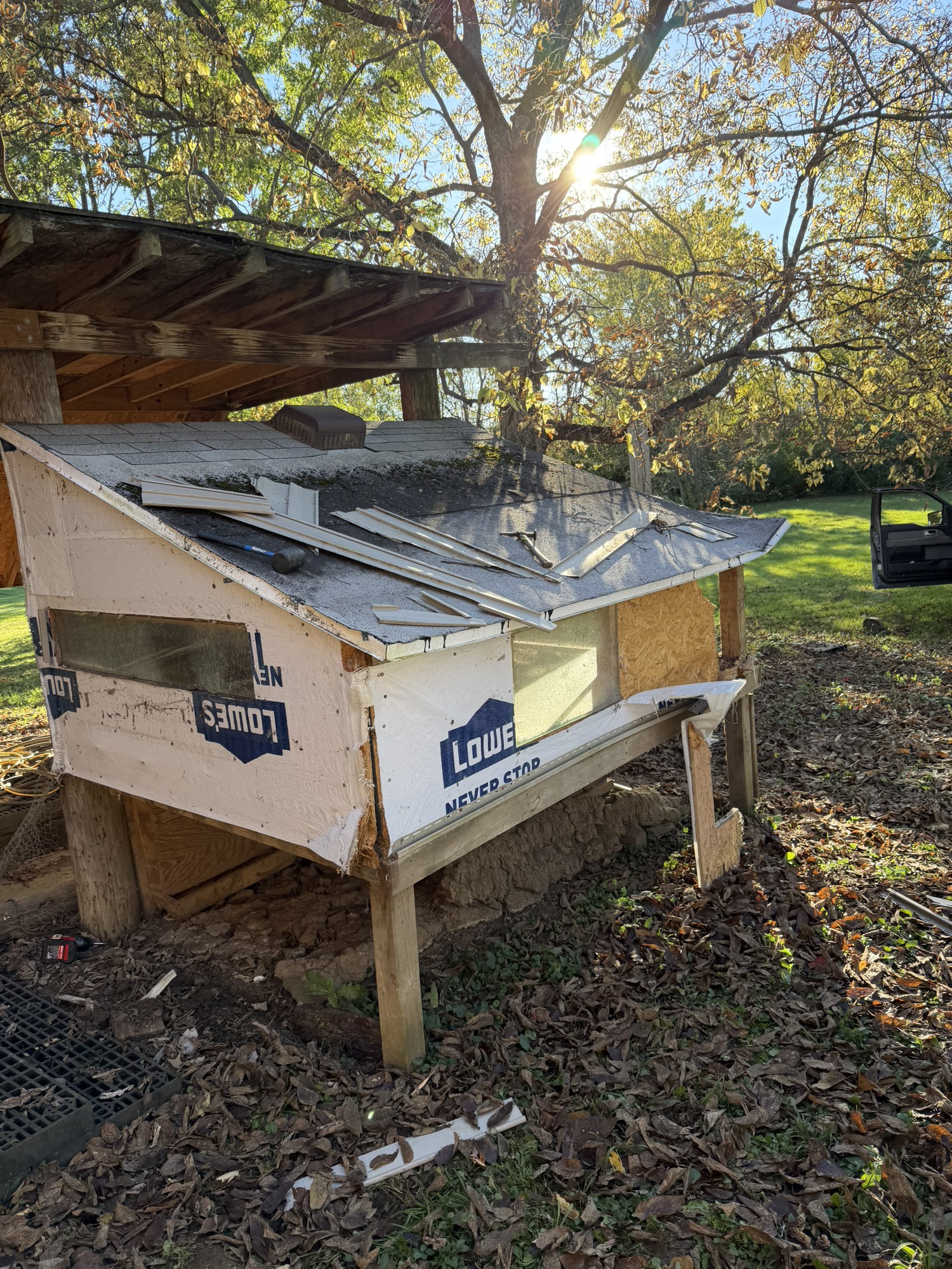 Before - large chicken coop