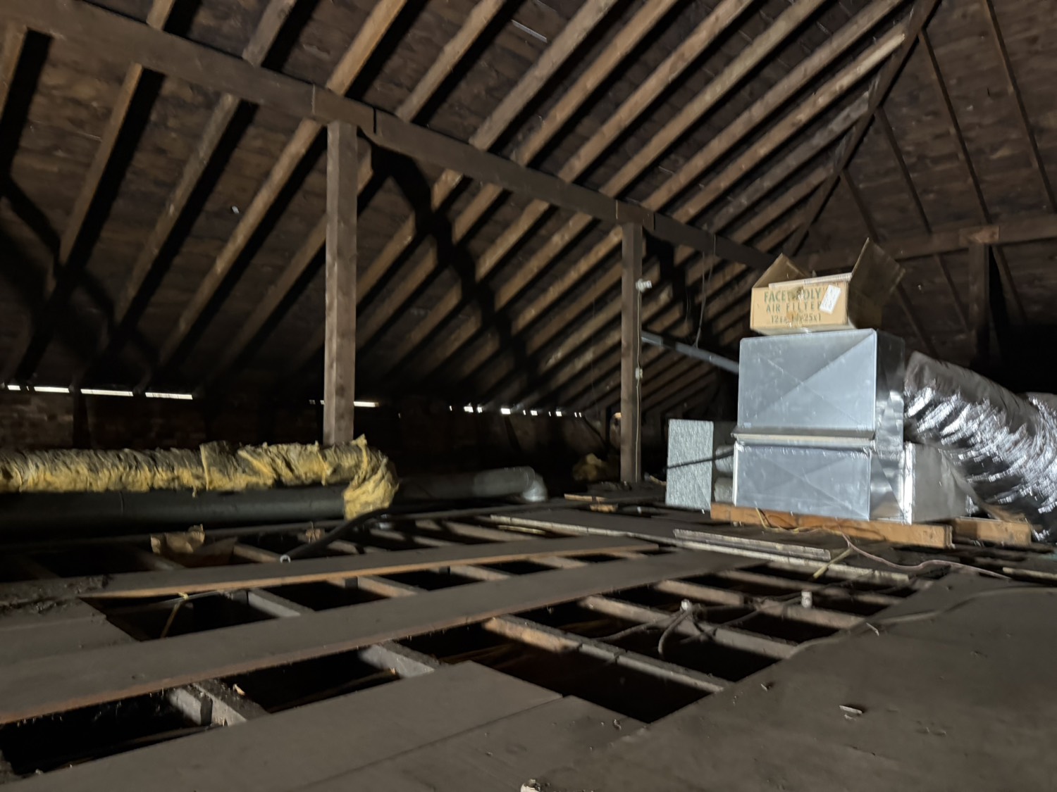 After - attic cleared